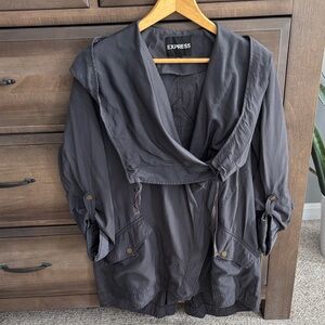 Express Women's Charcoal Utility Jacket